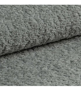 Fotel obrotowy Swivel szary baranek boucle – fotel tapicerowany obrotowy