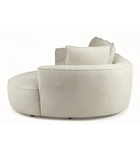 Narożnik Amado perłowy – stylowy narożnik do salonu w tkaninie welwetowej strukturalnej