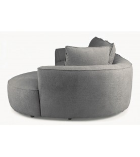 Narożnik Amado szary – stylowy narożnik do salonu w tkaninie welwetowej strukturalnej