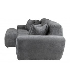 Narożnik Jacob szary nowoczesny - wygodny narożnik w tkaninie strukturalnej do salonu