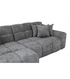 Narożnik Jacob szary nowoczesny - wygodny narożnik w tkaninie strukturalnej do salonu