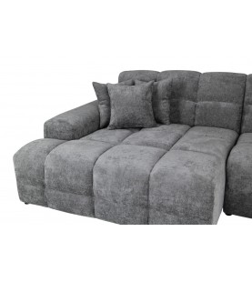 Narożnik Jacob szary nowoczesny - wygodny narożnik w tkaninie strukturalnej do salonu