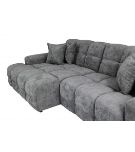 Narożnik Jacob szary nowoczesny - wygodny narożnik w tkaninie strukturalnej do salonu