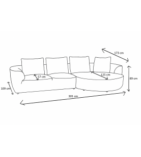 Narożnik Amado szary – stylowy narożnik do salonu w tkaninie welwetowej strukturalnej