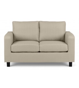 Kanapa 2-osobowa Matrix beż piaskowy - sofa tapicerowana na drewnianych nogach