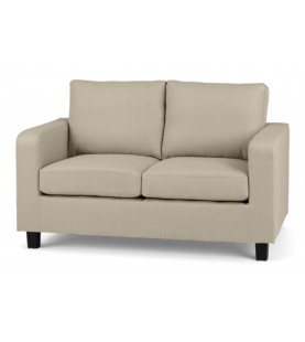 Kanapa 2-osobowa Matrix beż piaskowy - sofa tapicerowana na drewnianych nogach