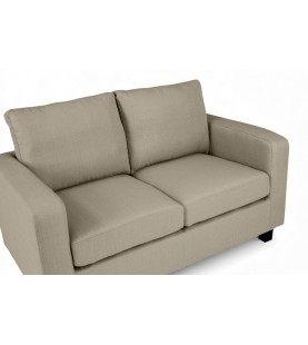 Kanapa 2-osobowa Matrix beż piaskowy - sofa tapicerowana na drewnianych nogach