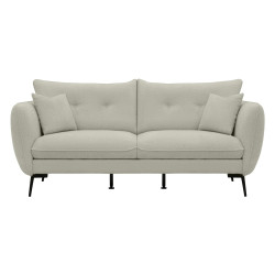 Sofa 3-osobowa Cara - skandynawska kanapa japandi | Coral